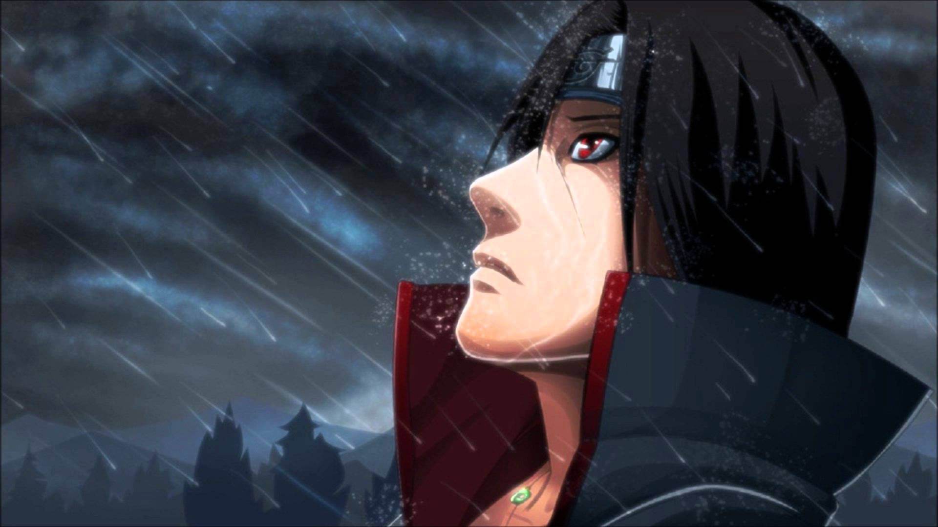 Shahid Jamal - Itachi In The Rain - HD Wallpaper 