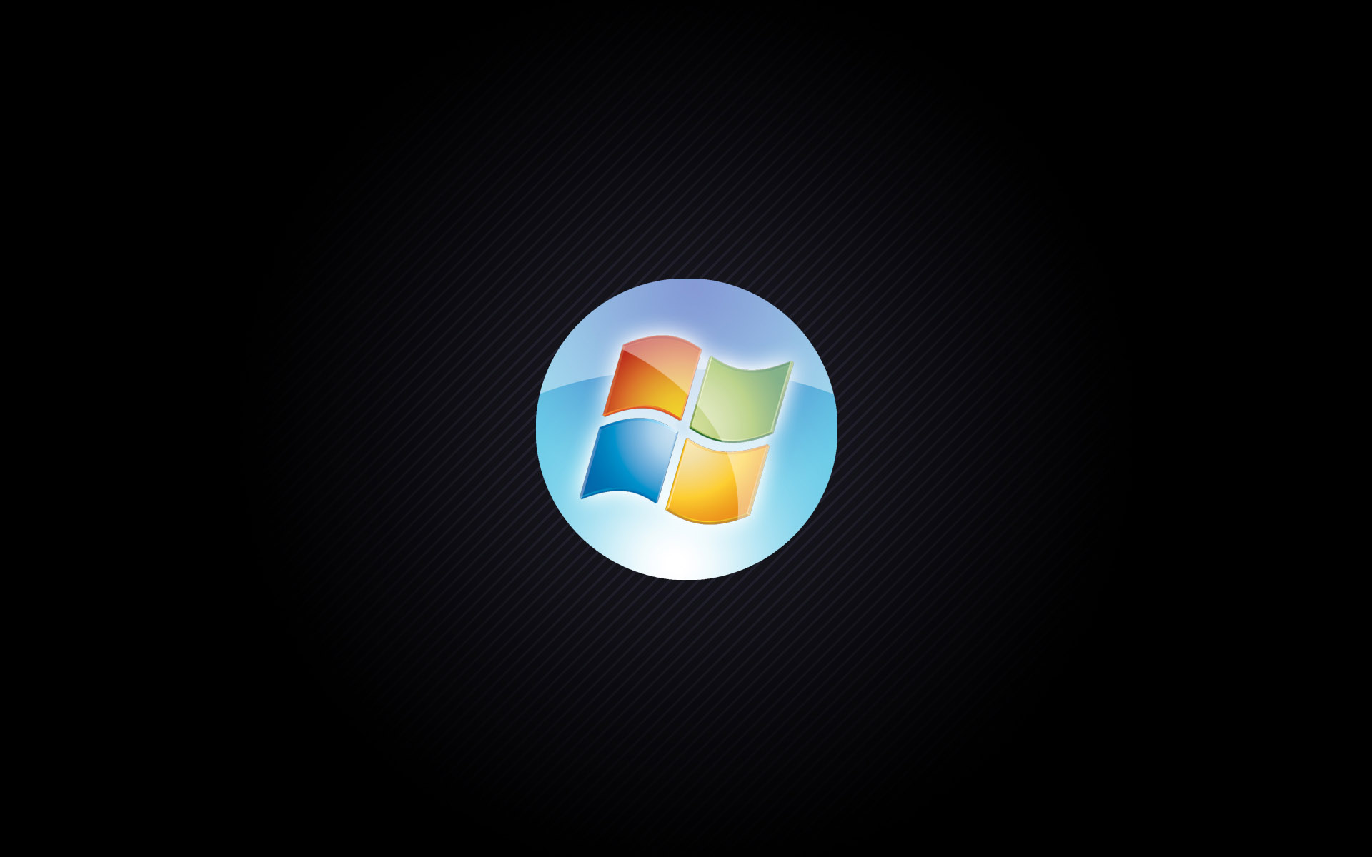 Windows 7 Black - HD Wallpaper 