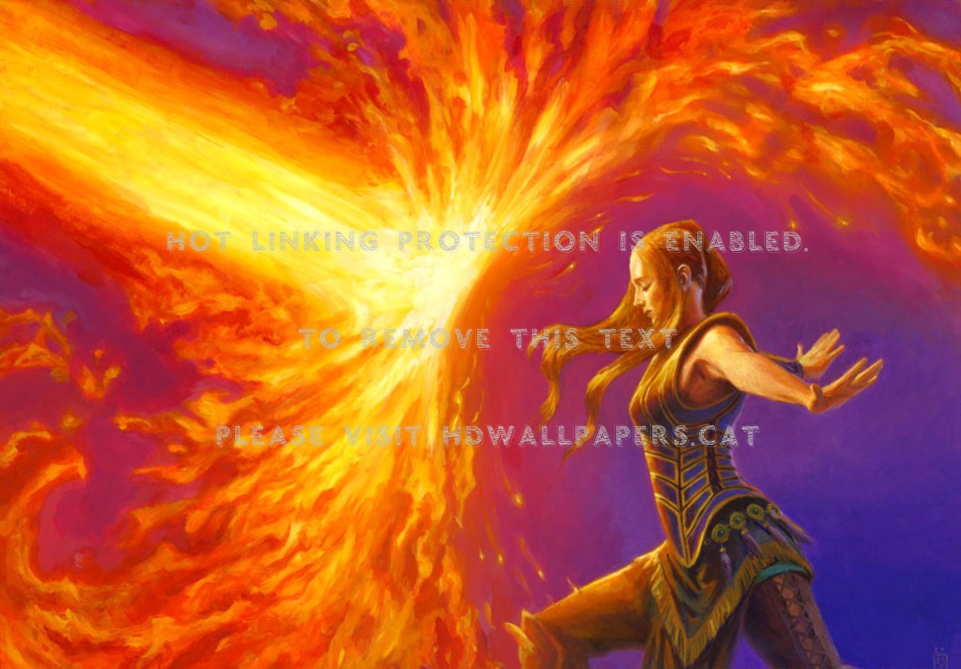 Force Of Will Willpower Fire Girl Art - Force Of Will Judge Promo Art - HD Wallpaper 