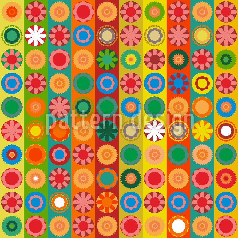 Design Wallpaper Flower Power Extreme - Circle - HD Wallpaper 