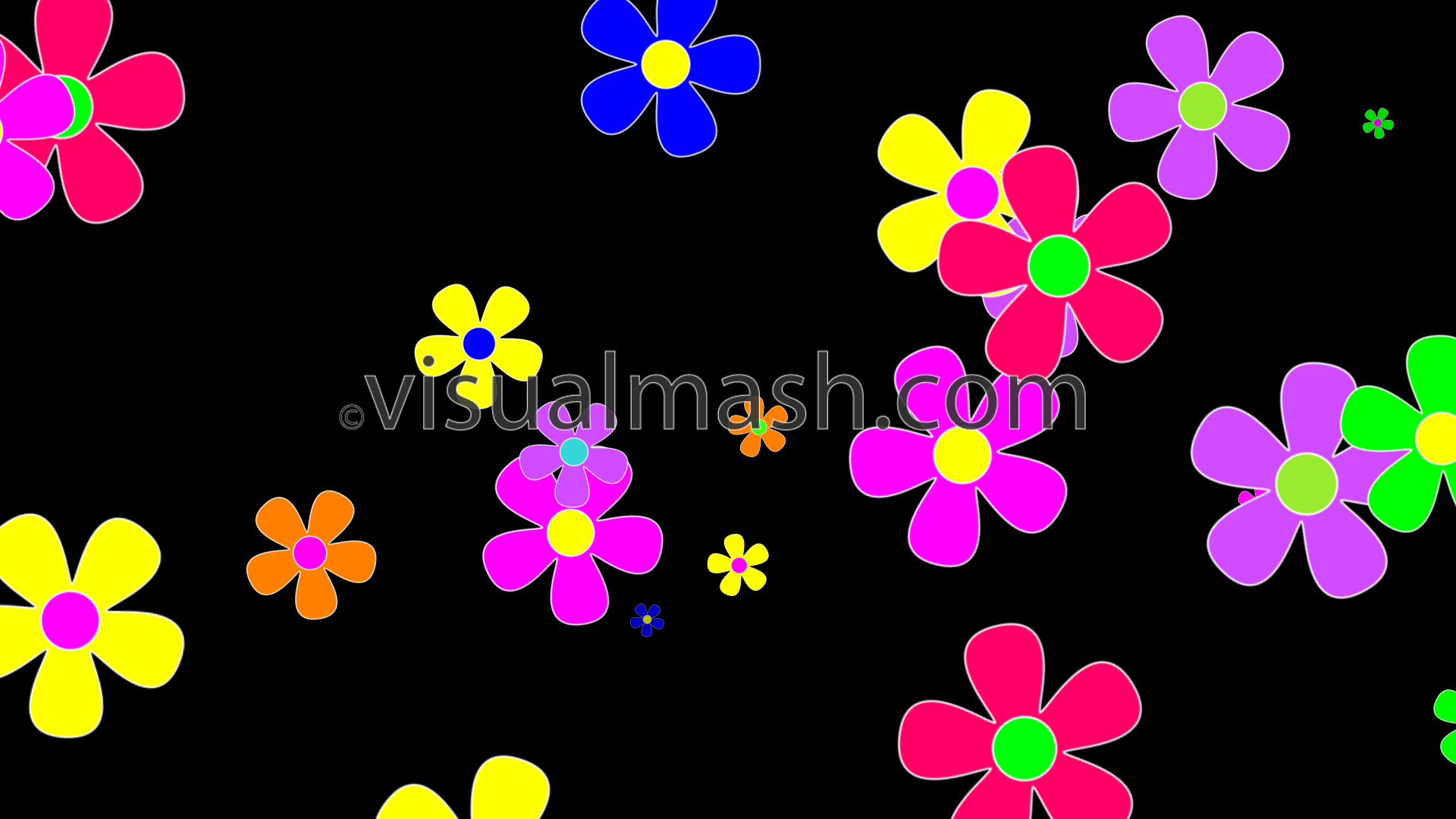 Flower Power 70s Flowers - HD Wallpaper 