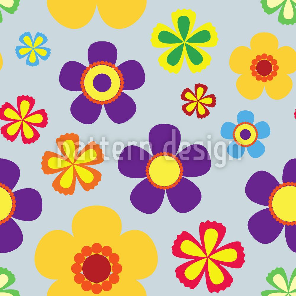 Design Wallpaper Flower Power In Spring - Motif - HD Wallpaper 