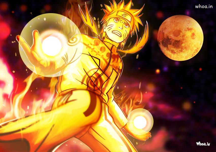 Naruto Engry Face With Super Power Hd Wallpaper - HD Wallpaper 