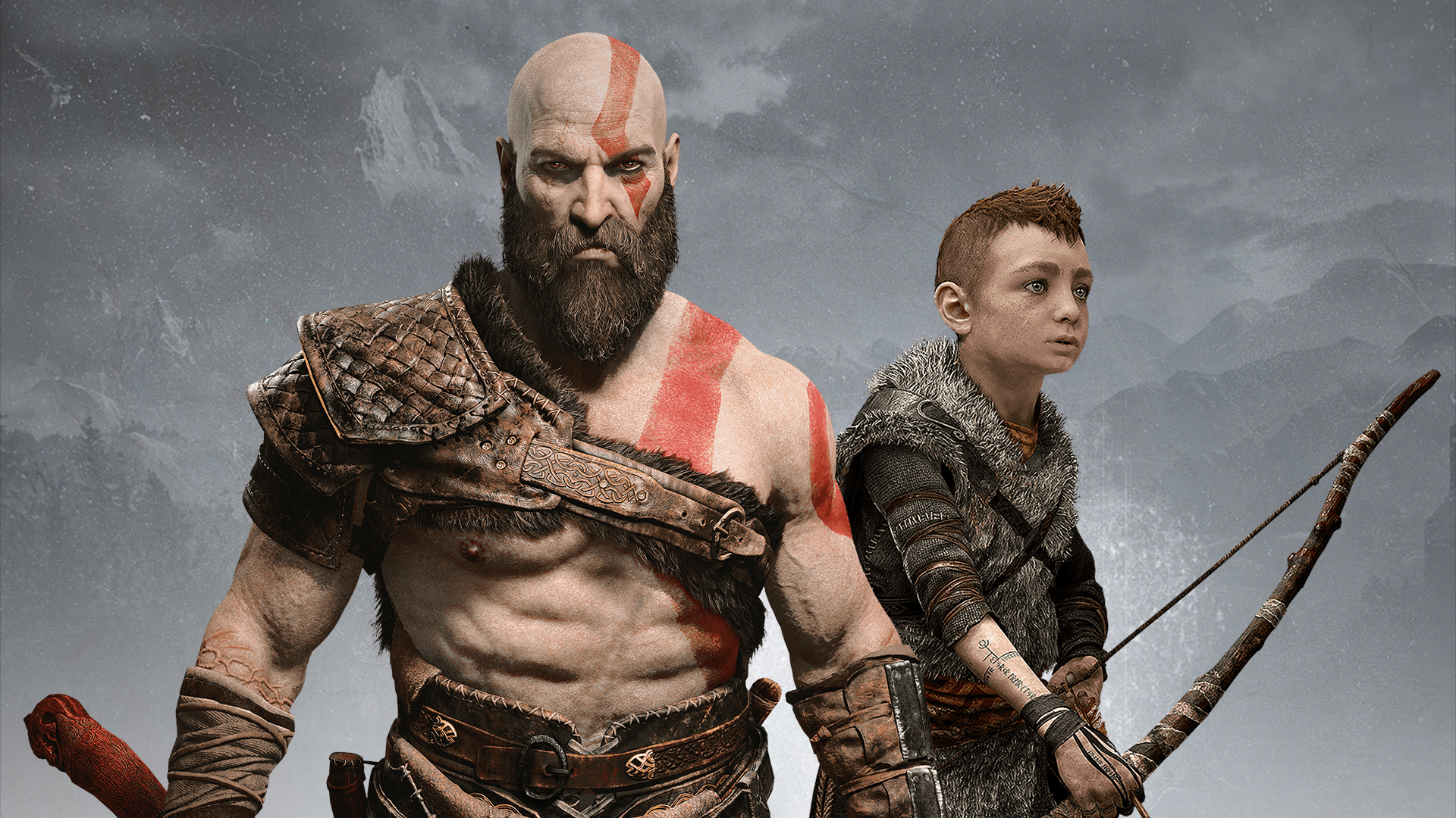 God Of War Kratos And Atreus - HD Wallpaper 
