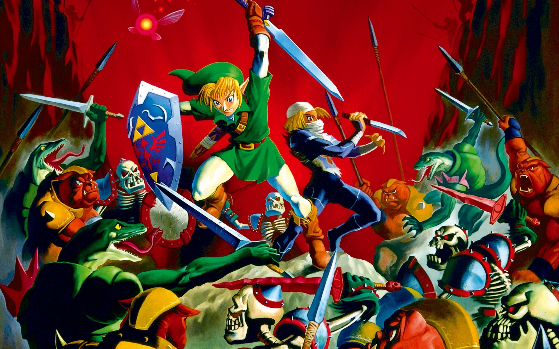Legend Of Zelda Ocarina Poster - HD Wallpaper 