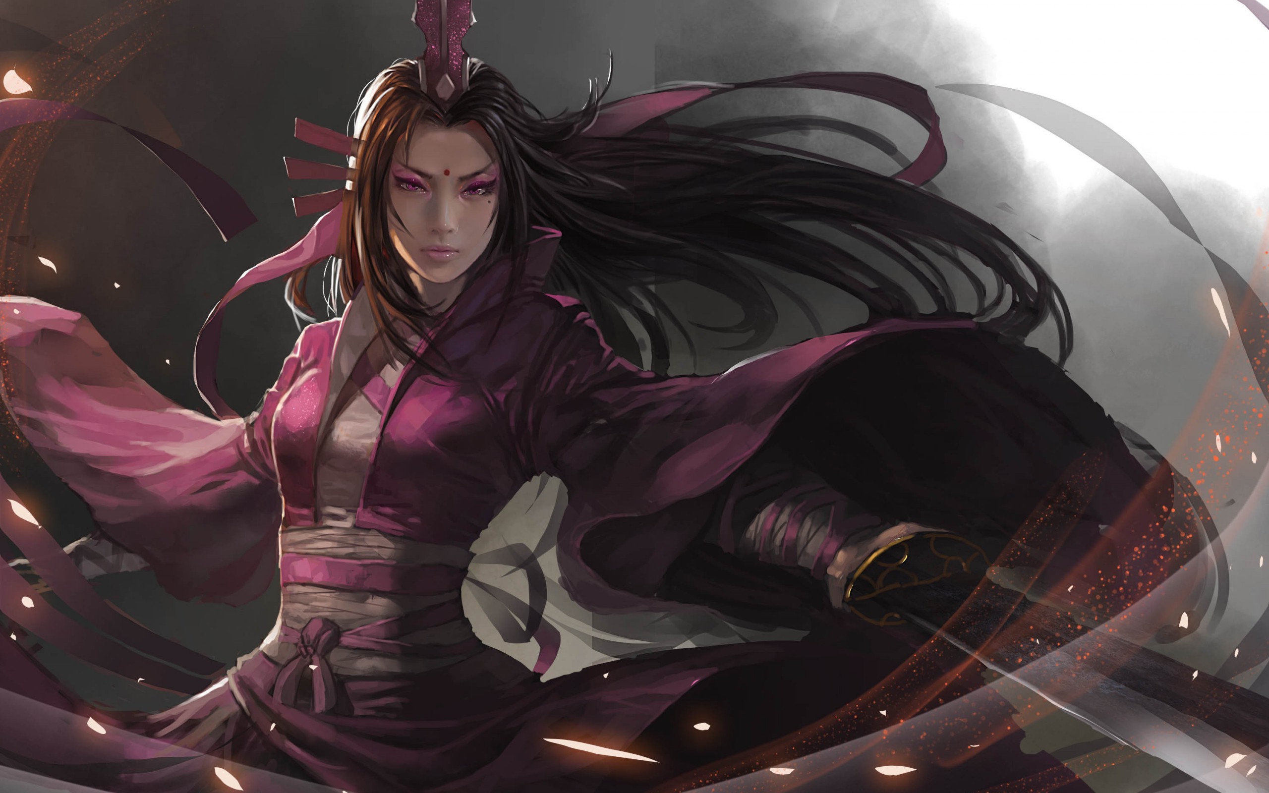 Art Wallpaper Female Warrior - HD Wallpaper 