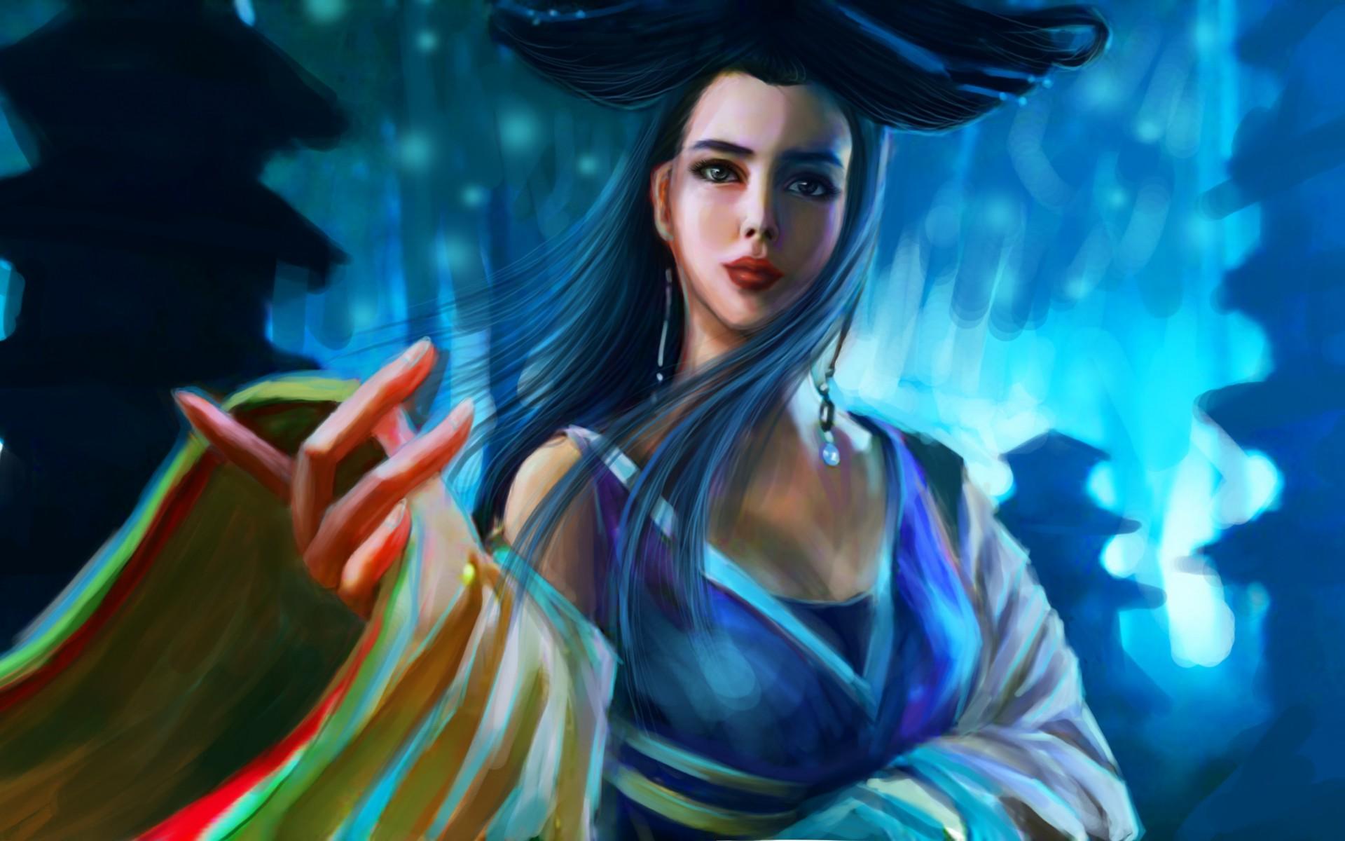 Fantasy Girl Queen Princess Jade Dynasty Hd Wallpaper - Cg Artwork - HD Wallpaper 