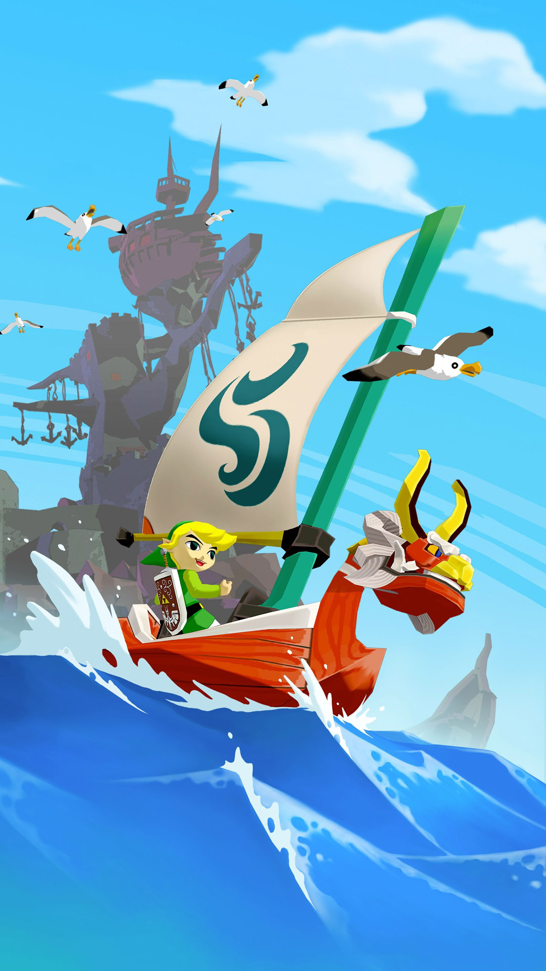 Zelda Iphone Wallpaper - Zelda Wind Waker Wallpaper Iphone - HD Wallpaper 