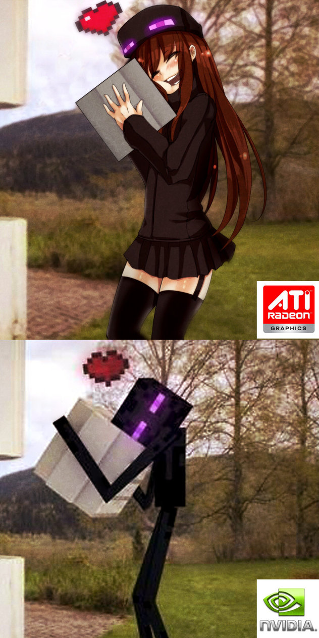 Minecraft Anime Enderman Girl - HD Wallpaper 