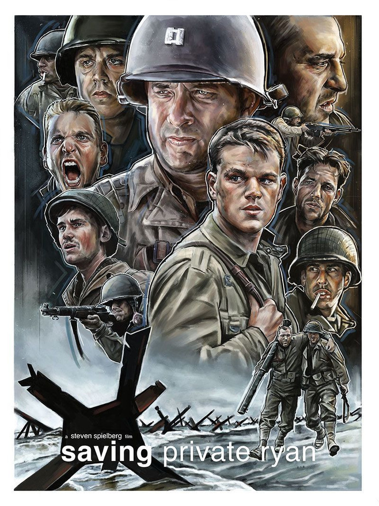 Saving Private Ryan By Robert Bruno - Saving Private Ryan Art - HD Wallpaper 