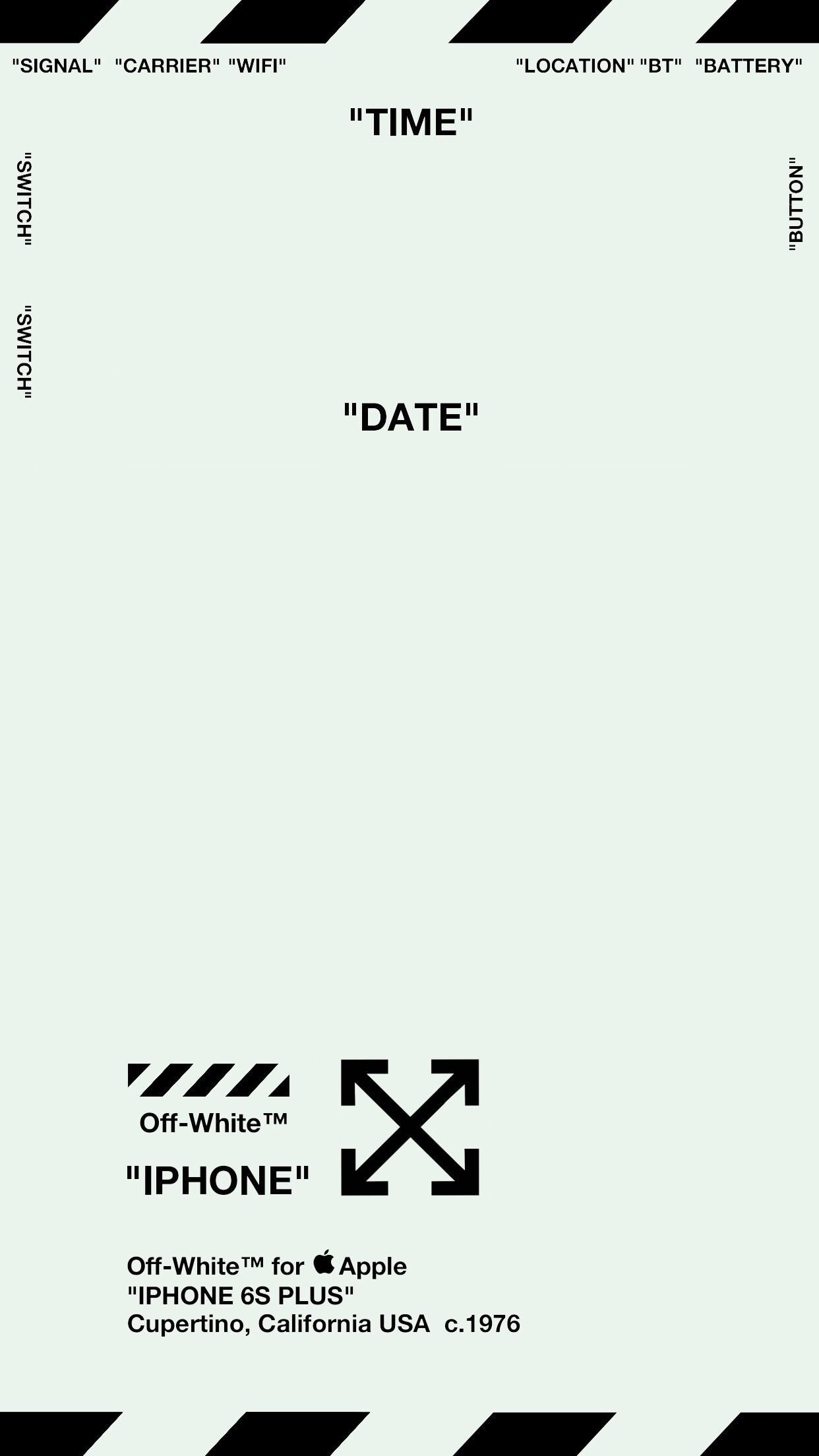 Off-white Lock Screen Wallpaper Ver - Off White Iphone Background - HD Wallpaper 