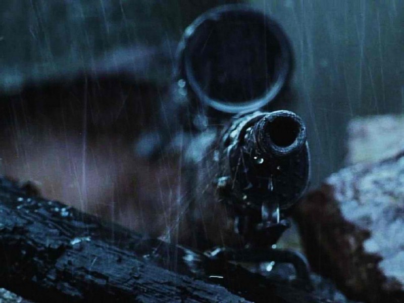 Rifle Scope War Movies Rain World Sniper Bolt World - Saving Private Ryan Sniper Gif - HD Wallpaper 