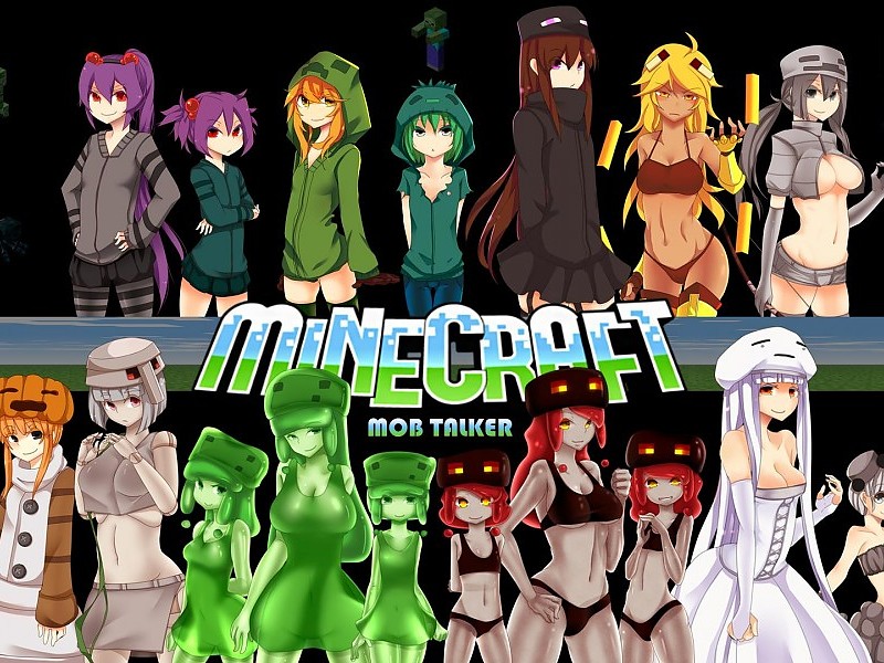 Minecraft Mob Talker Wallpaper - Mobs Do Minecraft Anime - HD Wallpaper 