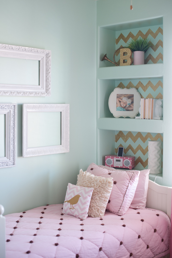 Bedroom Ideas Minecraft Pe - Pink And Turquoise Girls Bedroom - HD Wallpaper 