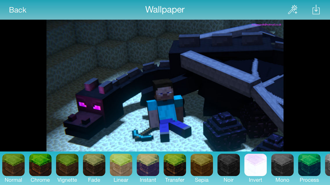 Wallpapers For Minecraft With Filters - Minecraft Steve And Ender Dragon - HD Wallpaper 