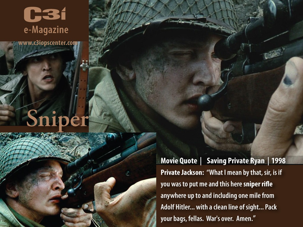 Saving Private Ryan Quote 2 Picture Quote - Saving Private Ryan Sniper Quote - HD Wallpaper 