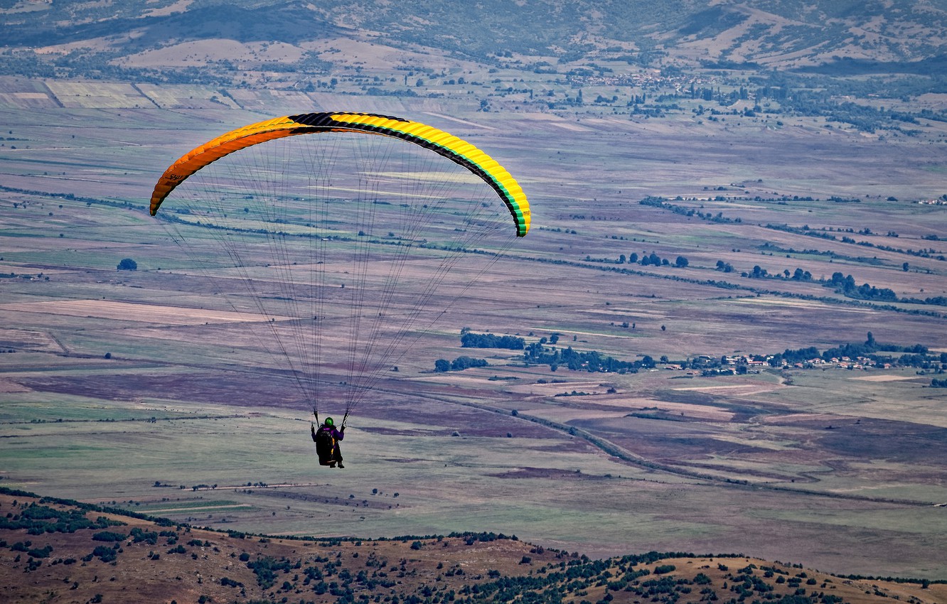 Photo Wallpaper Flight, Paragliding, Paragliding - Powered Paragliding - HD Wallpaper 