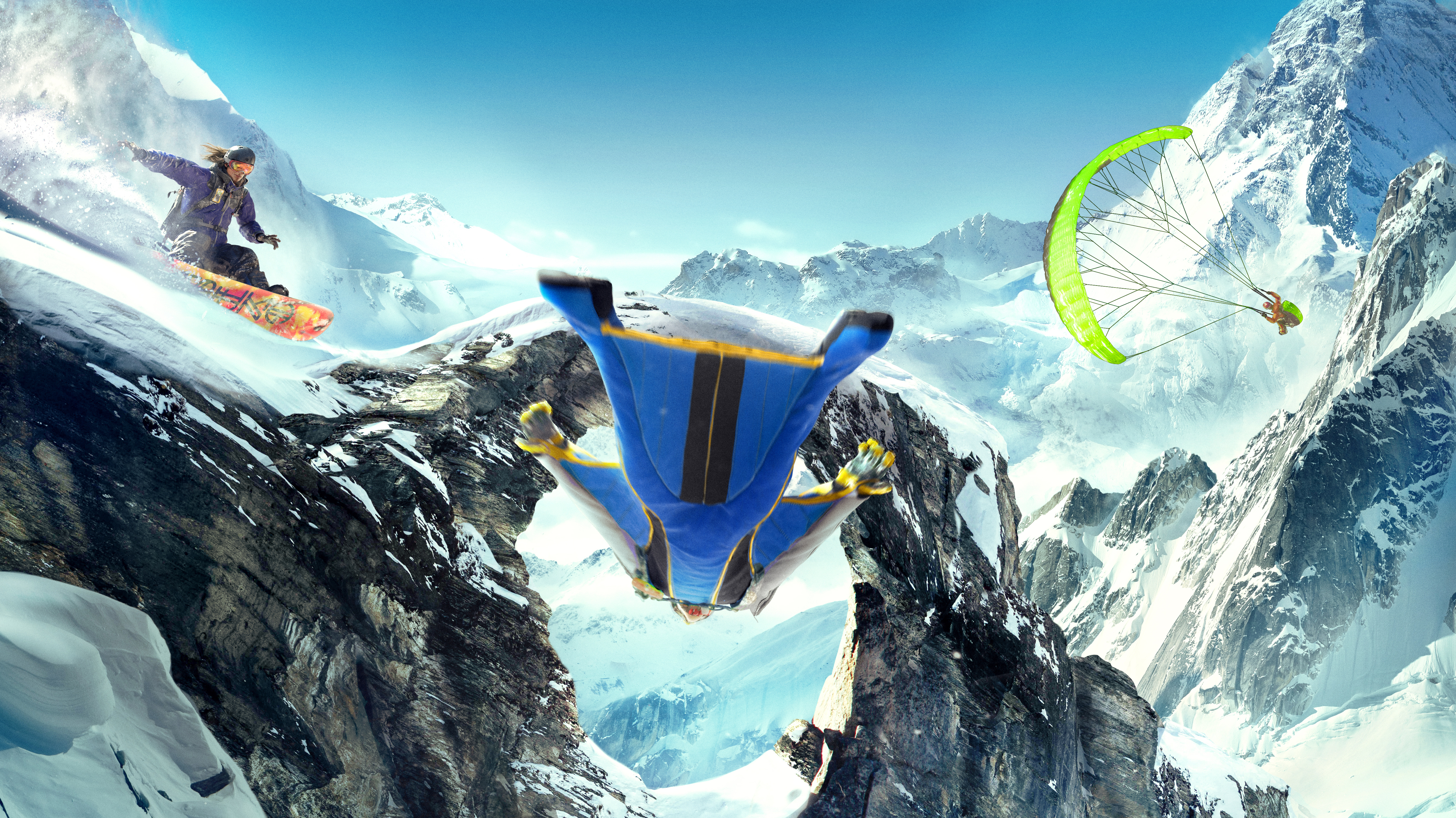 Wingsuit Flying - HD Wallpaper 
