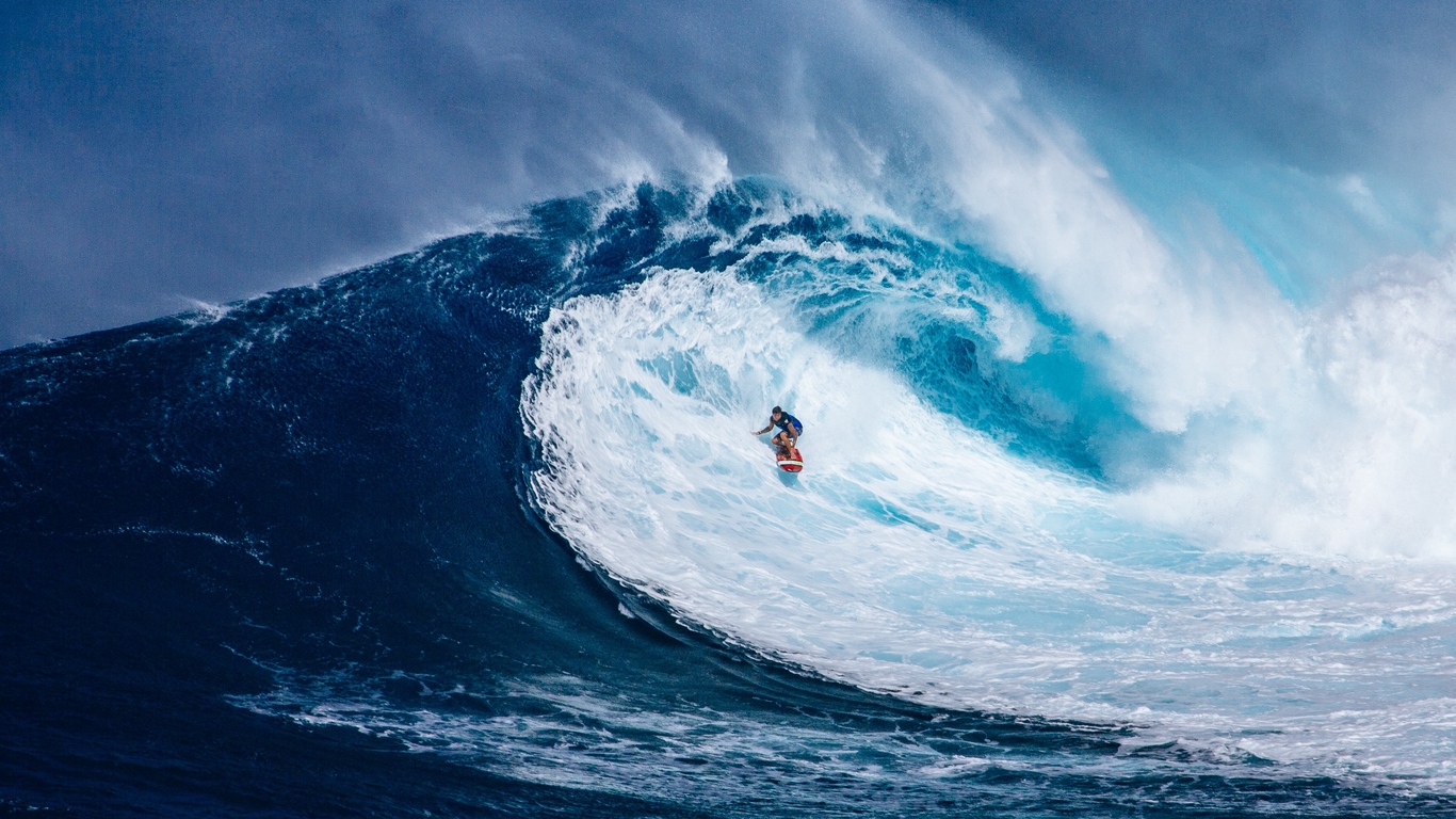 Wallpaper Surfer, Surf, Wave, Hawaii - Hawaii Surfing - HD Wallpaper 
