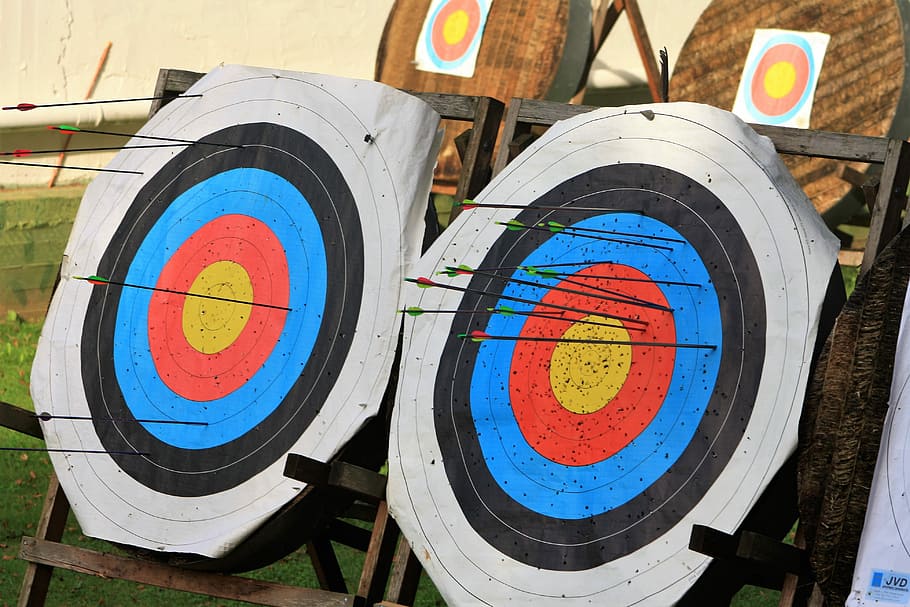 Disc, Target, Center, Archery, Objectives, Hits, Sport, - Improving Archery Accuracy - HD Wallpaper 