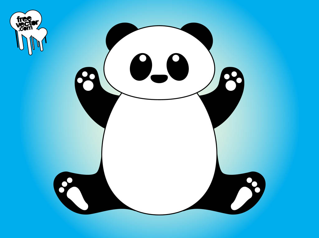 Cartoon Panda Full Body - HD Wallpaper 