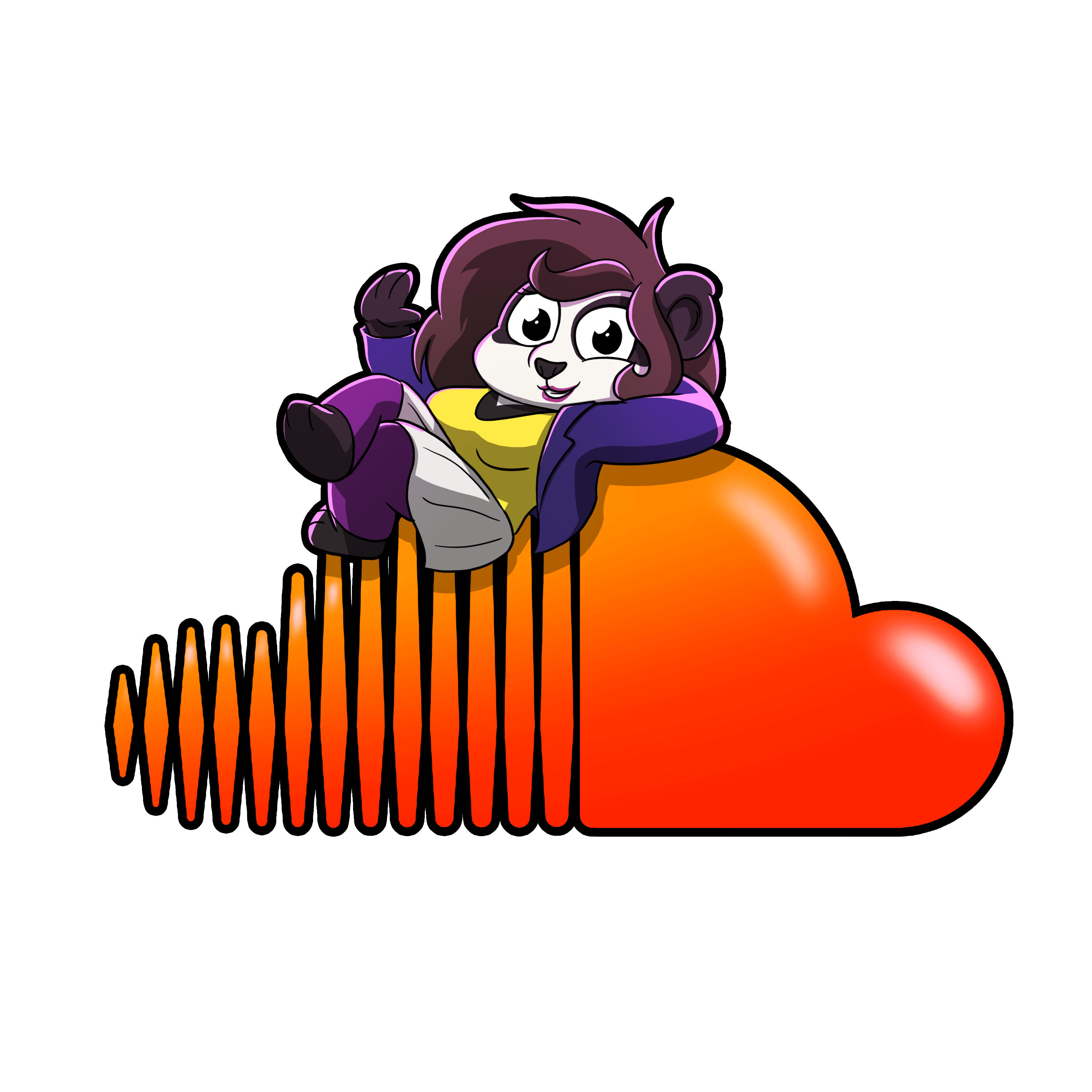 Funky Panda Png - HD Wallpaper 