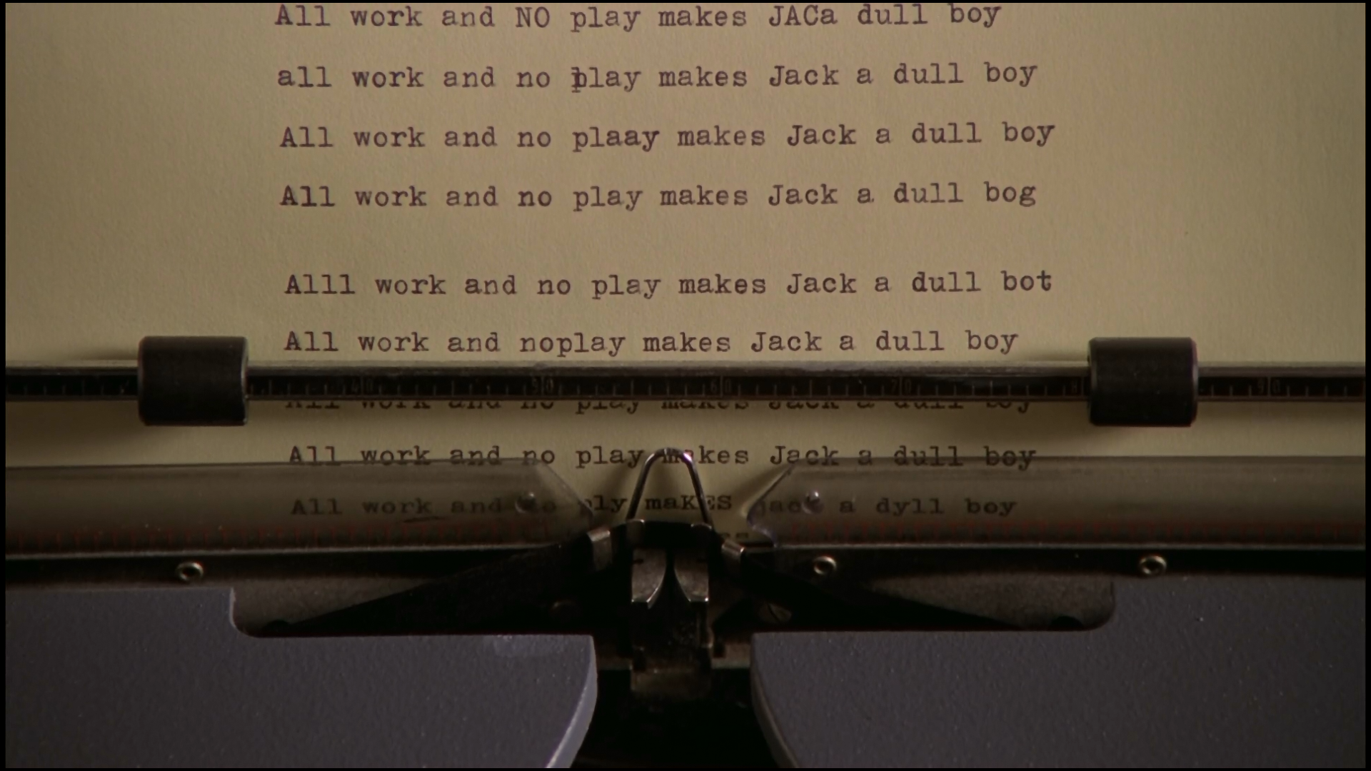All Work And No Play Makes Jack A Dull Boy W - HD Wallpaper 