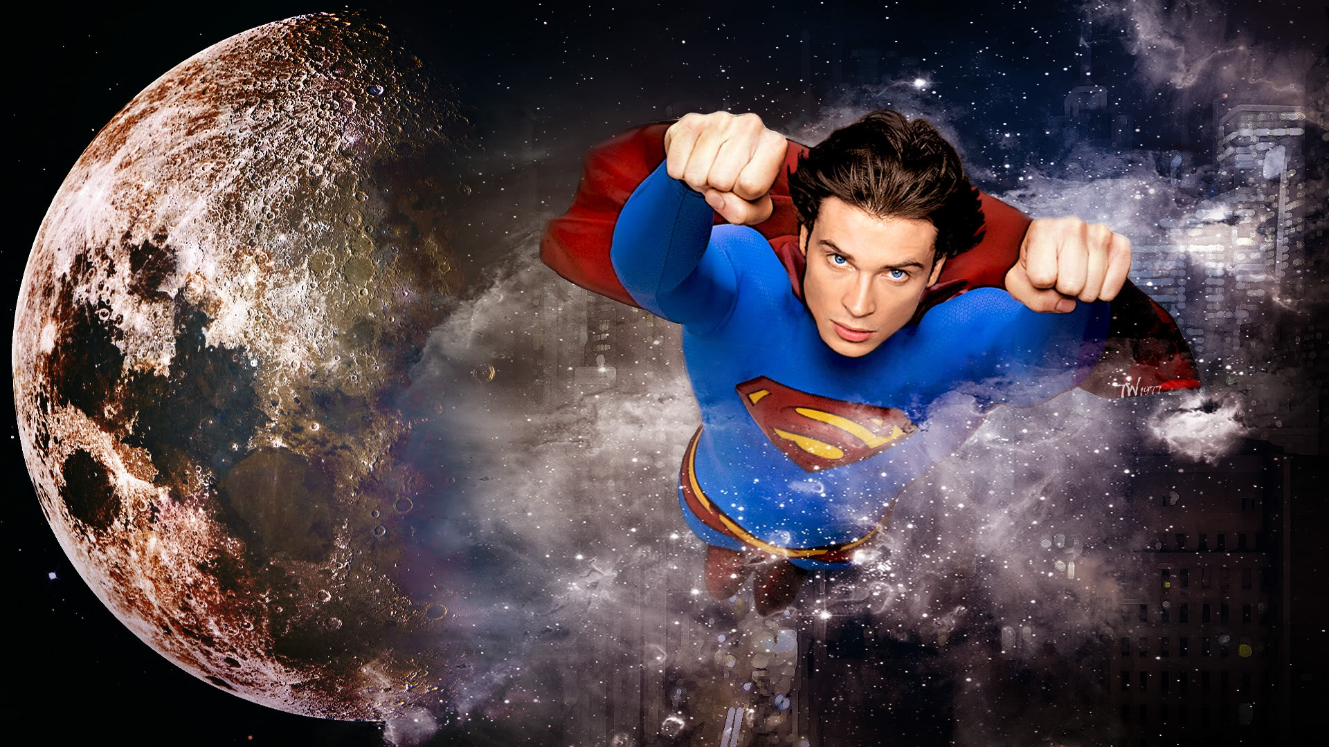 Smallville Tom Welling As Superman Wallpaper - Tom Welling Crisis On Infinite Earths - HD Wallpaper 