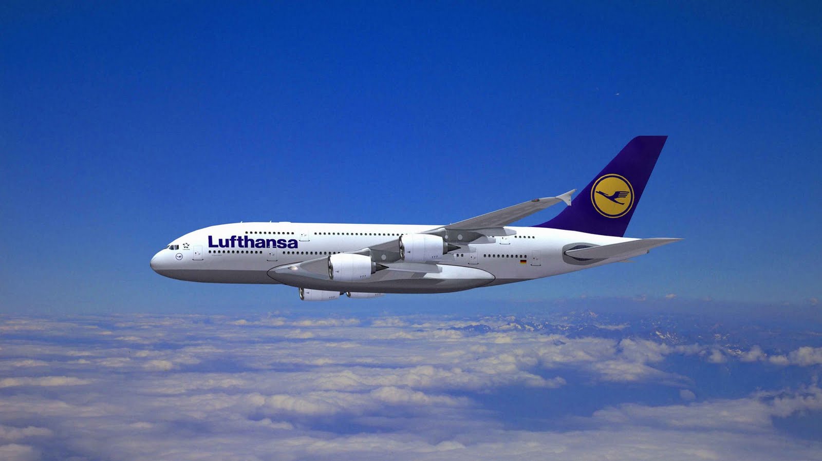 Lufthansa Airlines Airbus A380 - Lufthansa Airbus Double Decker - HD Wallpaper 