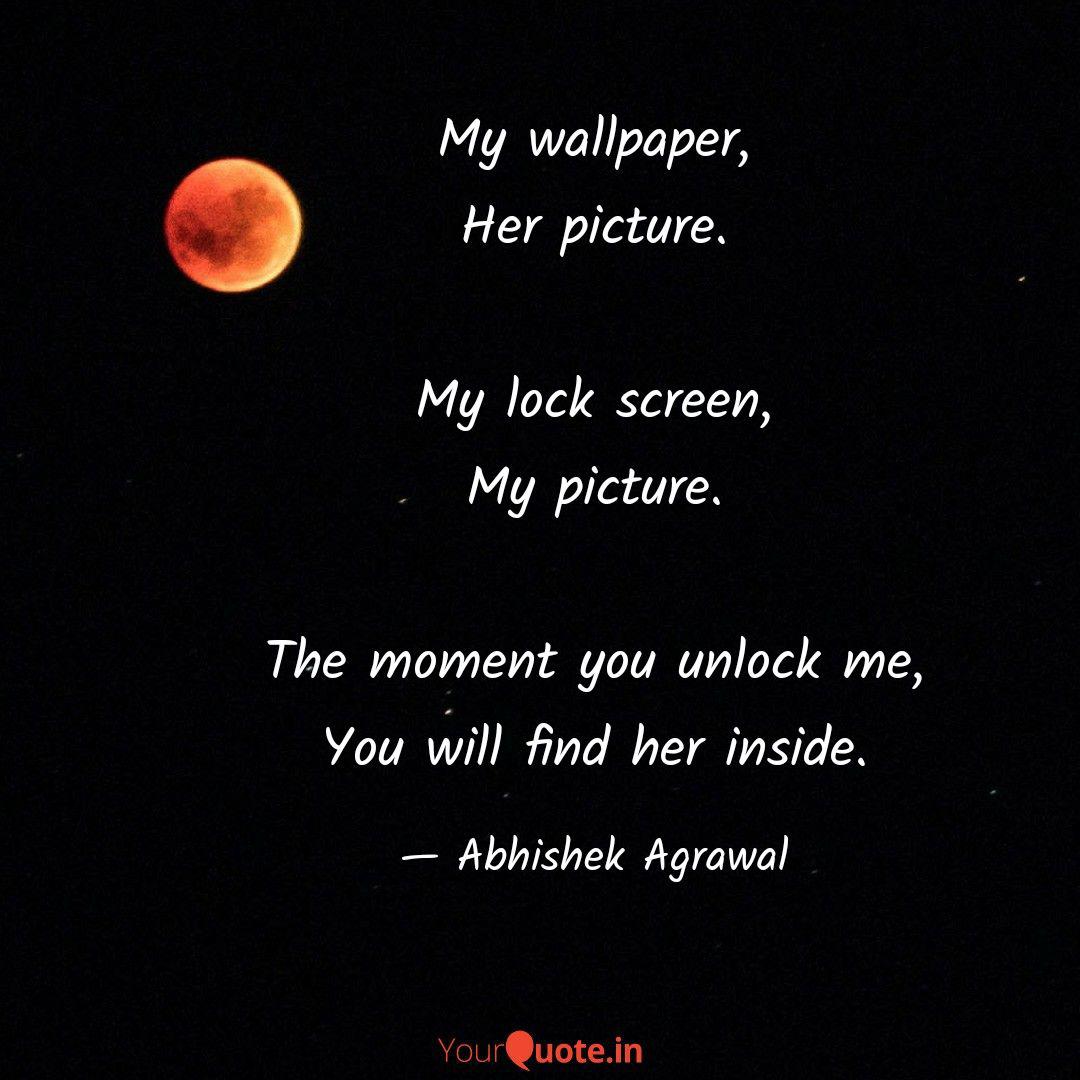 My Wallpaper Picture My Lock Screen My Picture Moment - Moon - HD Wallpaper 