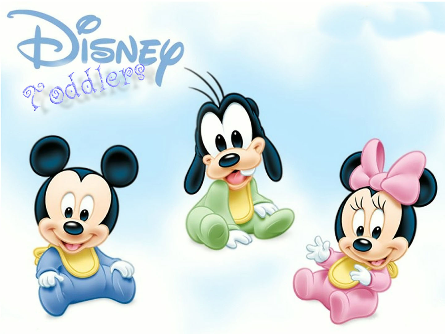 Baby Mickey Goofy And Minnie - Cute Baby Mickey Mouse And Friends - HD Wallpaper 