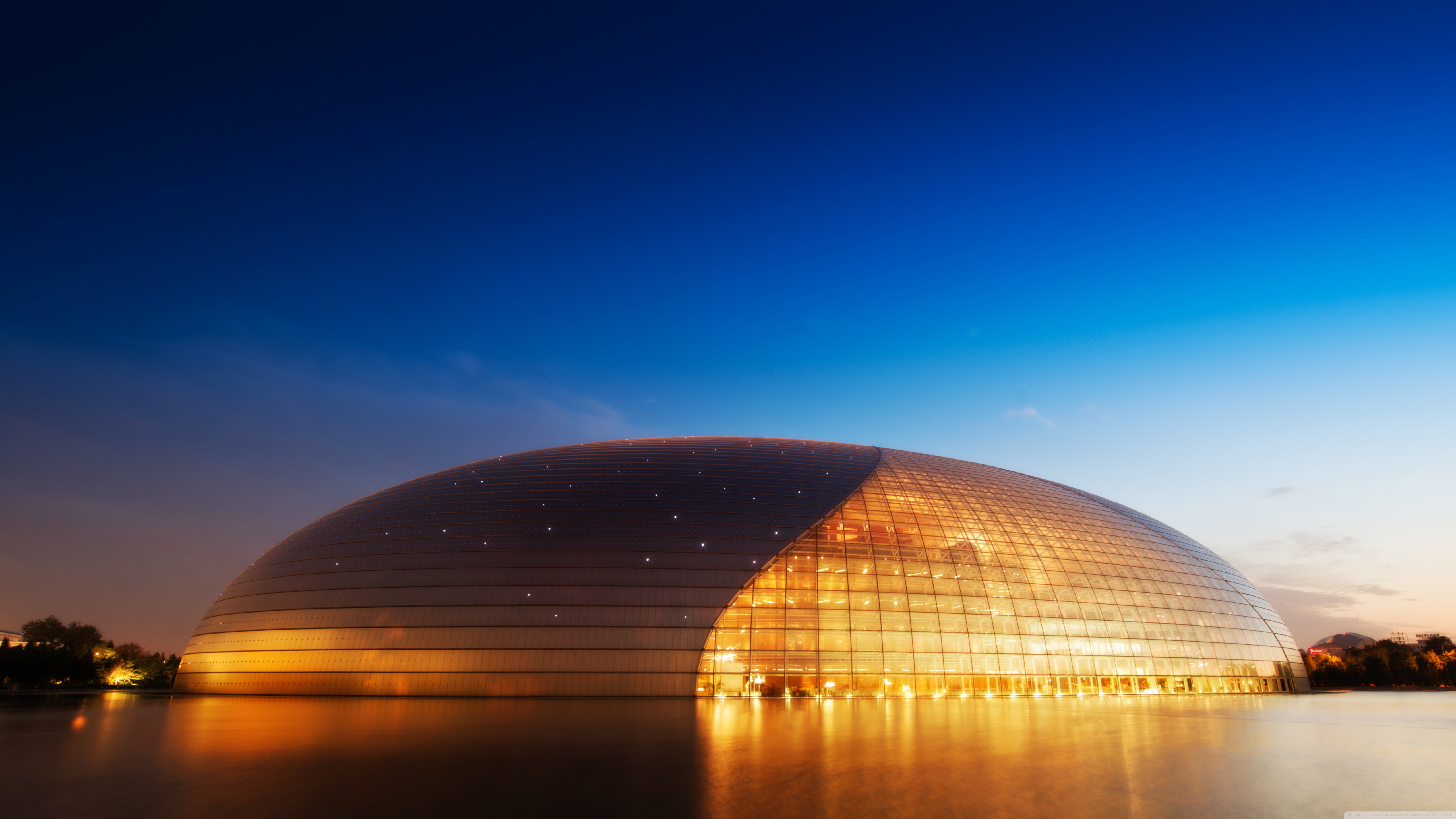 4k Opera House In Beijing China Wallpaper For Desktop - Beijing China - HD Wallpaper 