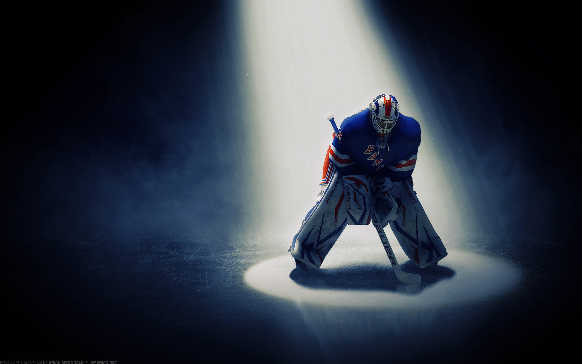 Awesome Hockey Goalie Iphone Wallpaper Te
henrik Lundqvist - Backgrounds New York Rangers - HD Wallpaper 