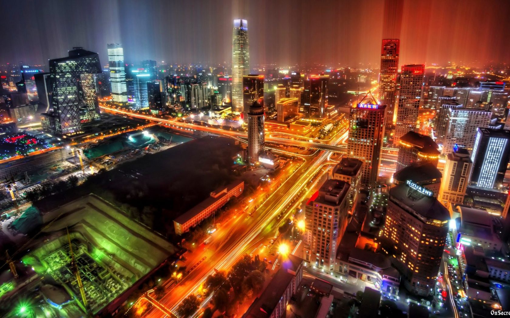 Beijing Night City - HD Wallpaper 