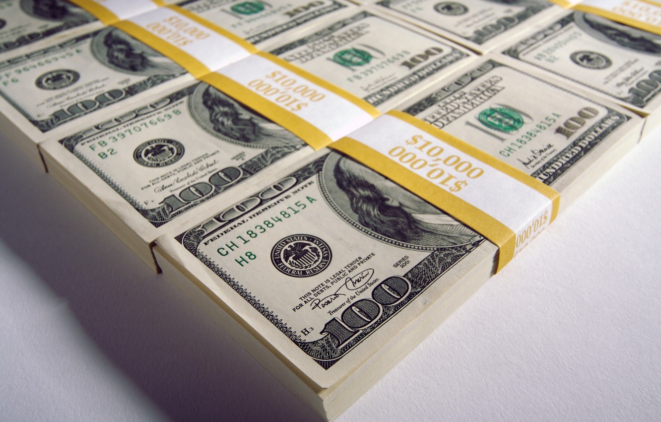 Photo Wallpaper Green, Usa, 100, Bank, $ - Hd Cash - HD Wallpaper 