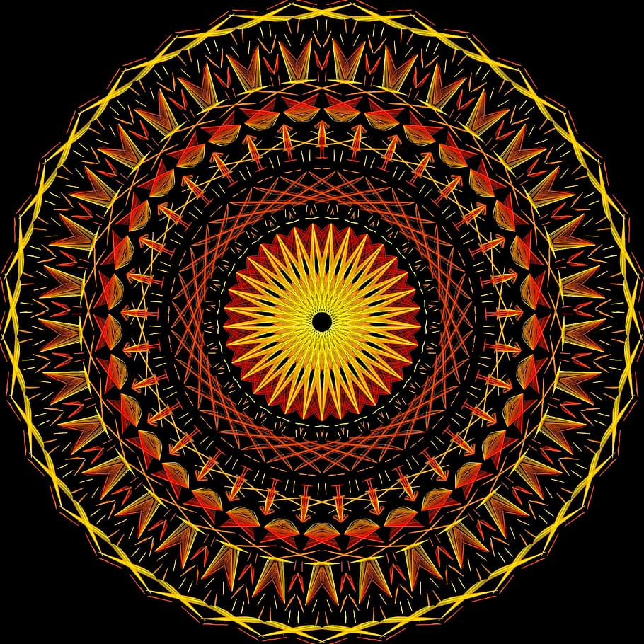 Mandala Illustration, Psychedelic, Neon, Artebyspacemandala, - Psychedelic Mandala 4k - HD Wallpaper 