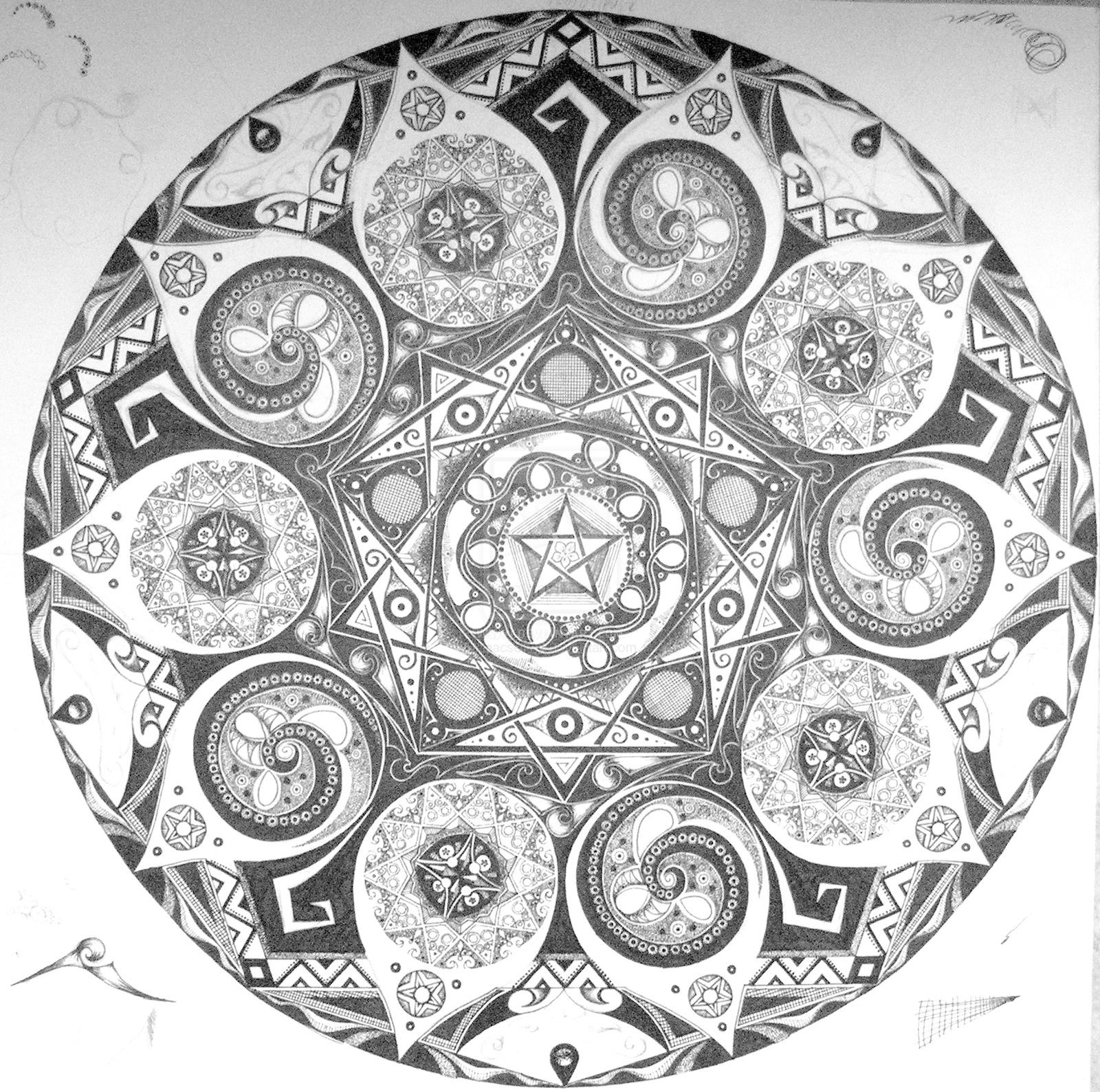 Mandala Wallpaper Black And White - Mandala 1920x1080 Black And White - HD Wallpaper 