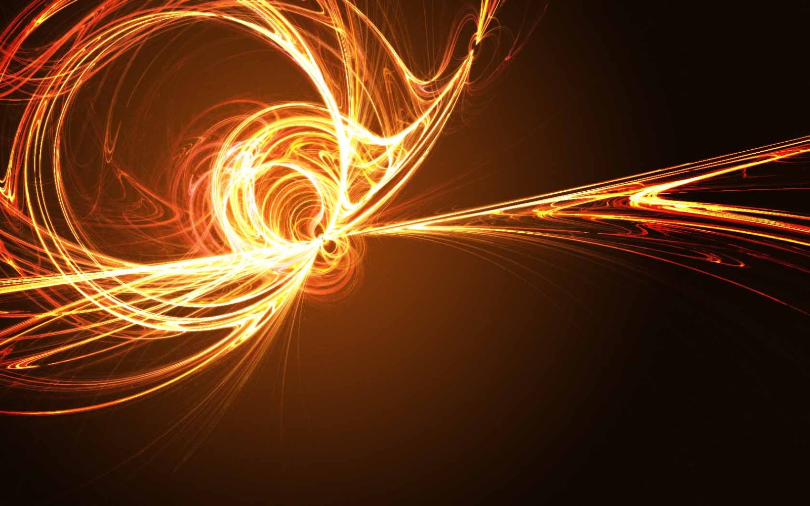 Orange Fractal Background - HD Wallpaper 