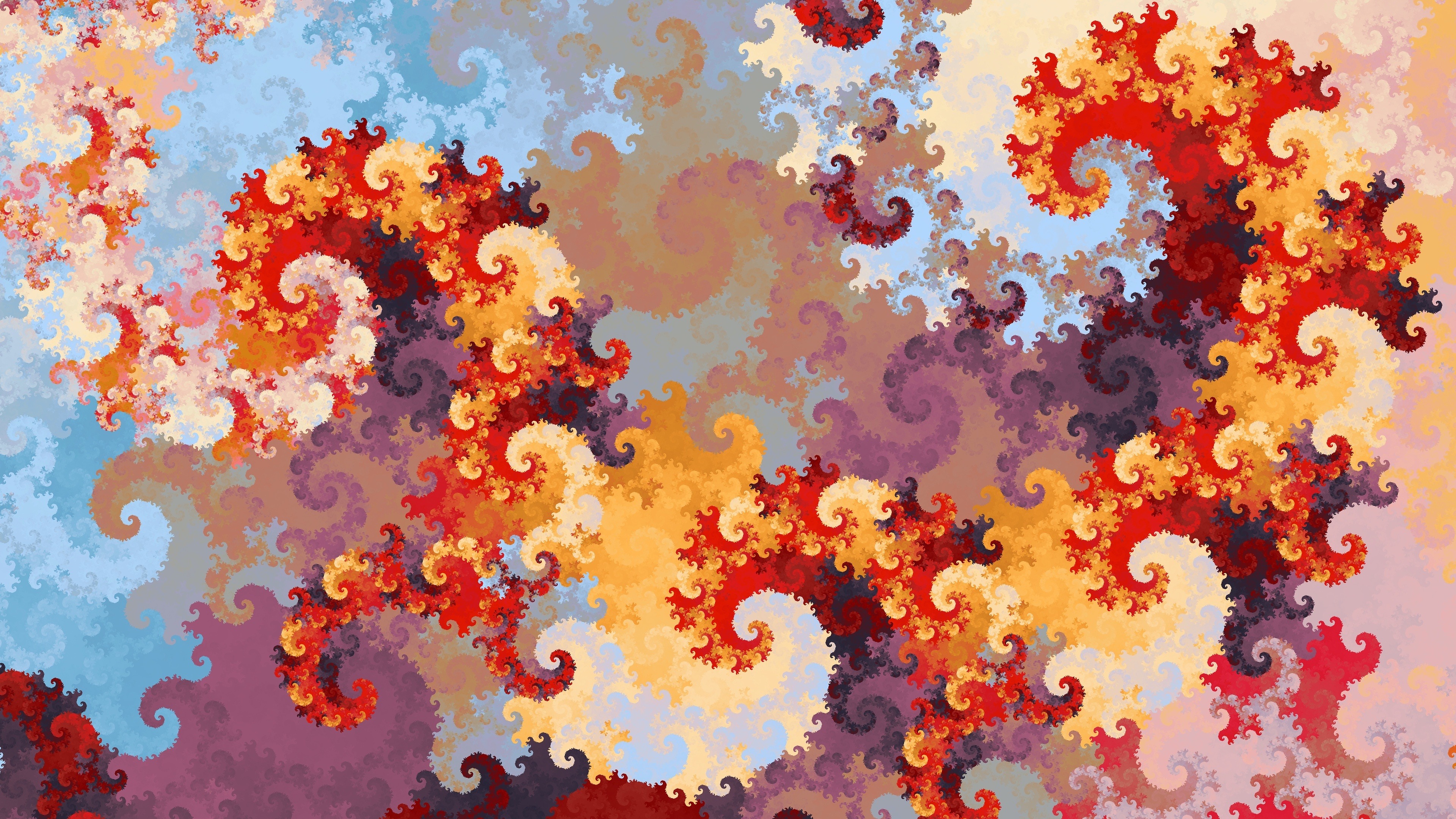 Swirl, Abstract, Fractal, Pattern, Wallpaper - 4k Wallpaper Fractal - HD Wallpaper 