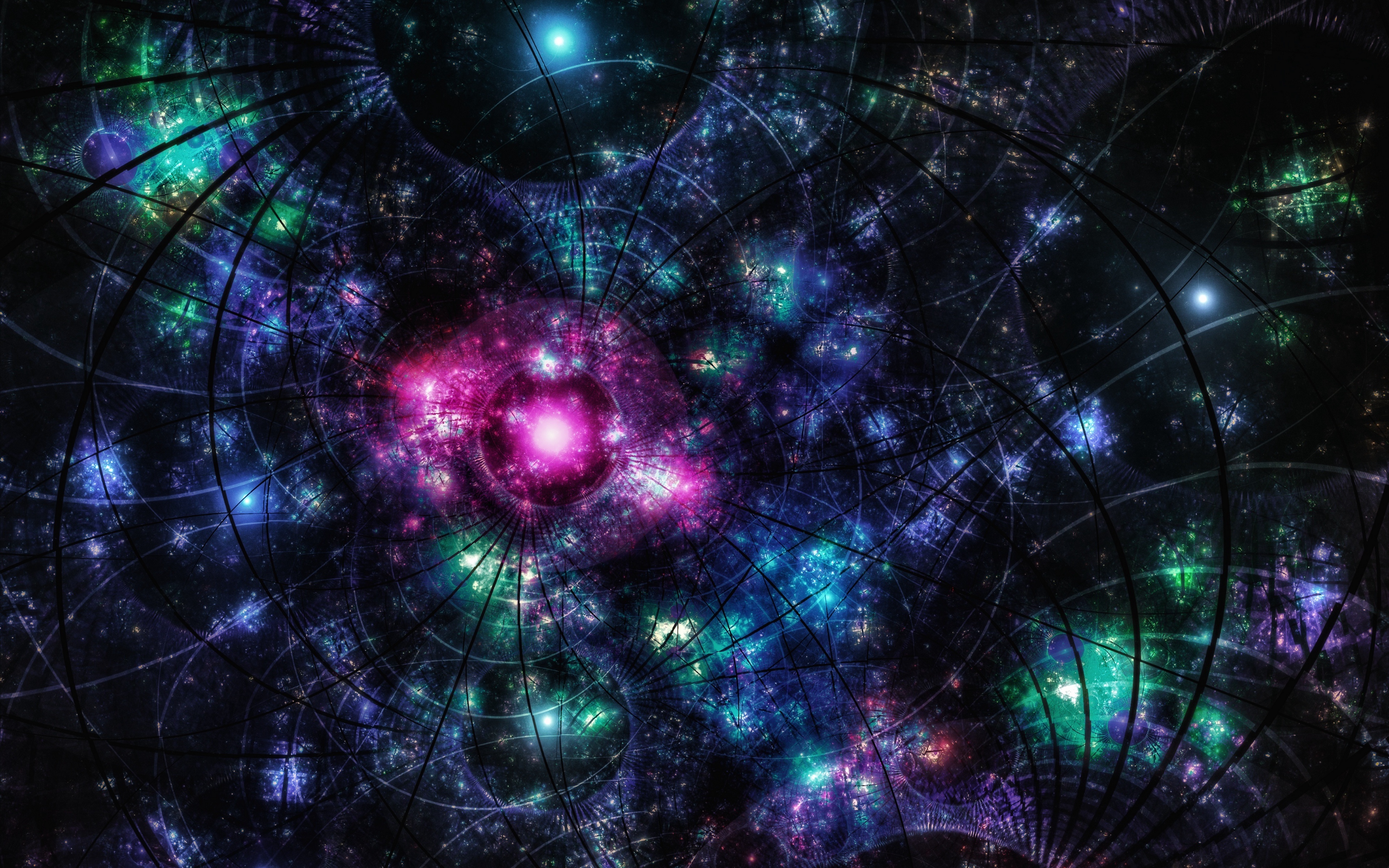 Wallpaper Fractal, Patterns, Spots, Glitter - Glitter Wallpaper Pc - HD Wallpaper 