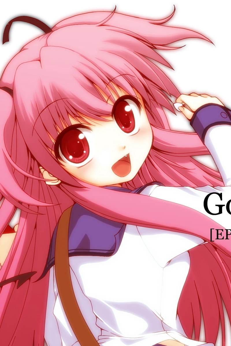 Wallpaper Angel Beats, Girl, Hair, Pink, Smile - Angel Beats Pink Hair - HD Wallpaper 