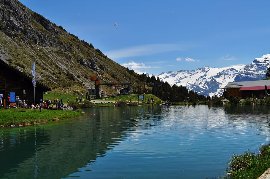 Alpsee, Switzerland, Mountains, Swiss Alps, Swiss Mountains, - Alpsee Schweiz - HD Wallpaper 