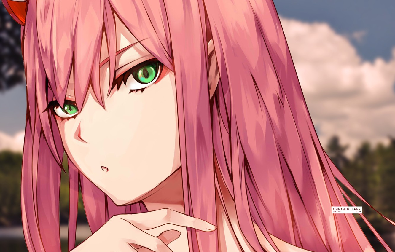 Photo Wallpaper Girl, Retouching, Darling In The Franxx, - Zero Two Darling In The Franxx - HD Wallpaper 