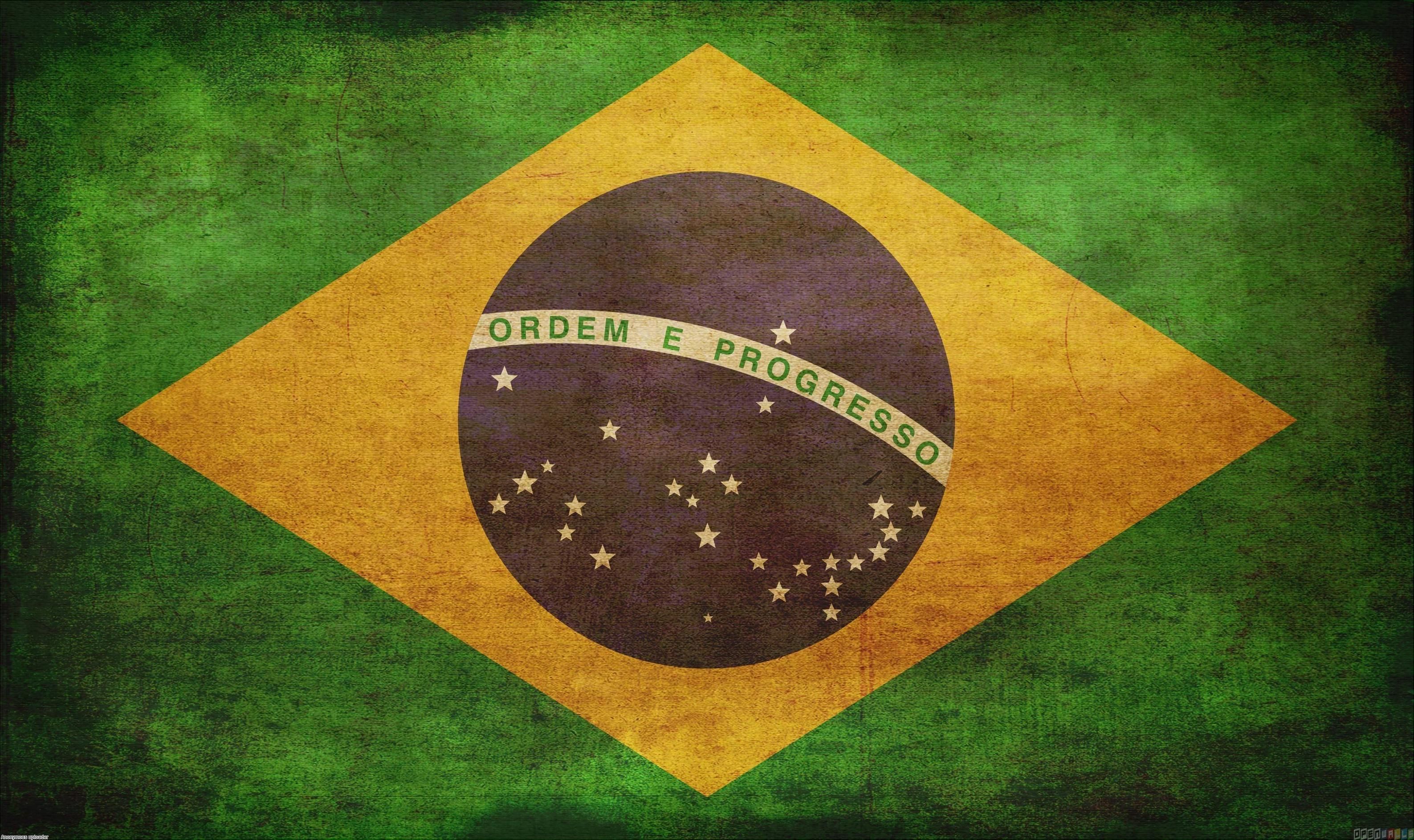 Brazil Wallpaper Hd - Brazil Flag Vintage - HD Wallpaper 