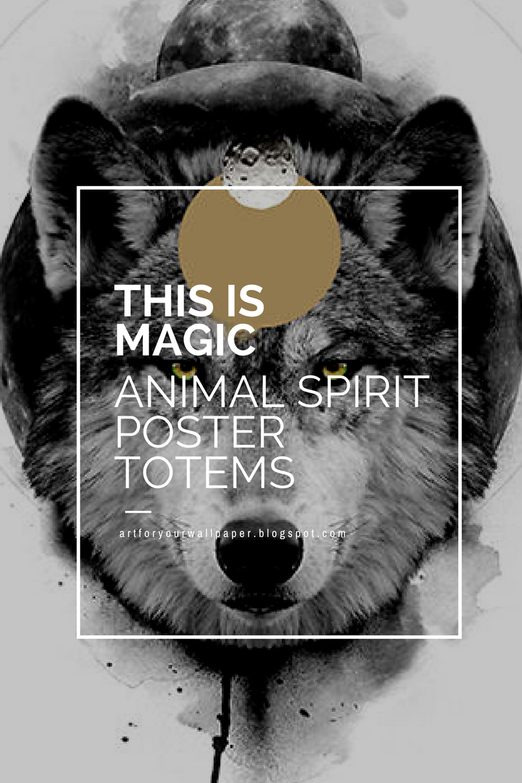 Poster Totems To Connect To Your Spirit Animals By - Digital Poster For Animals - HD Wallpaper 