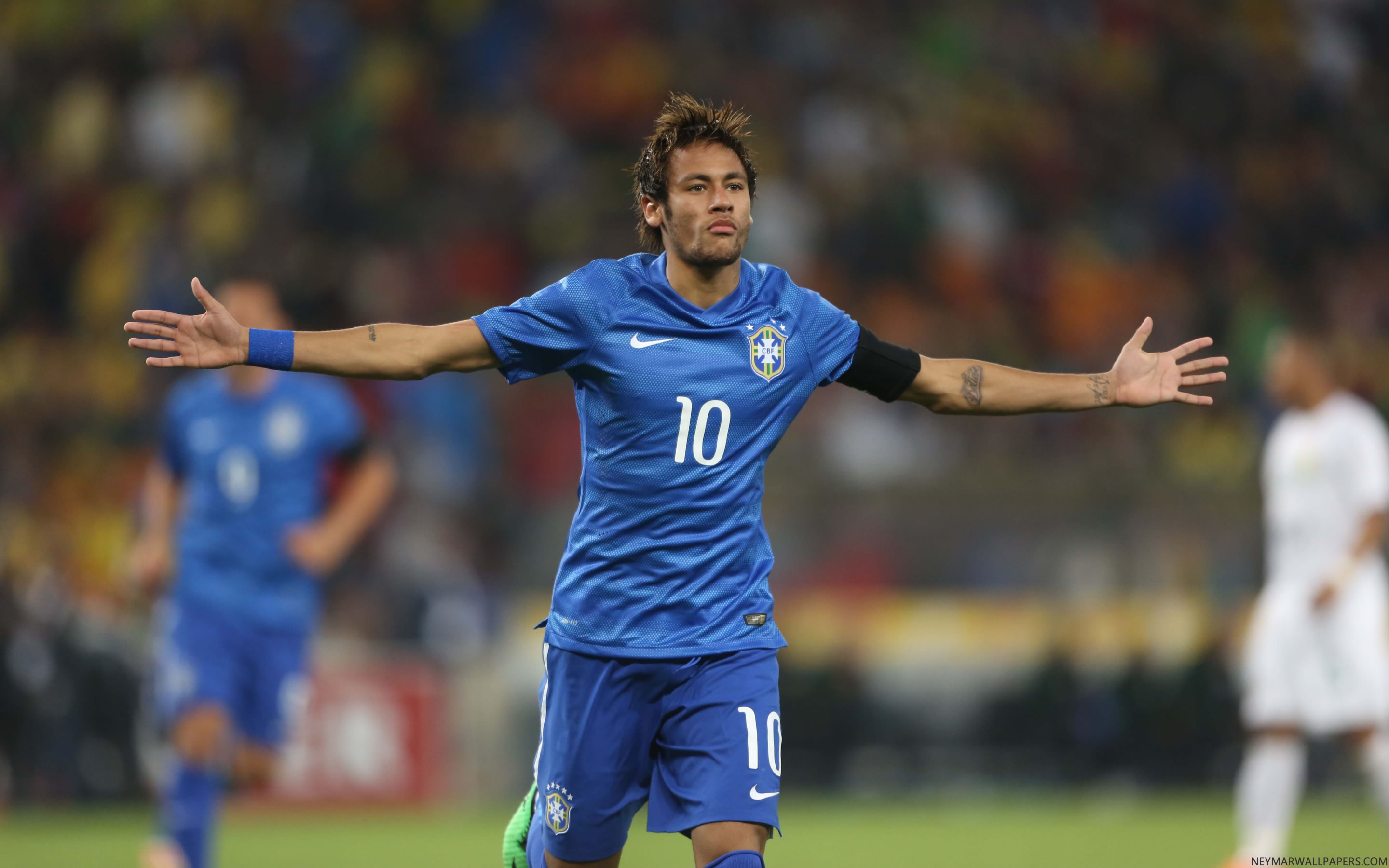 neymar blue brazil jersey