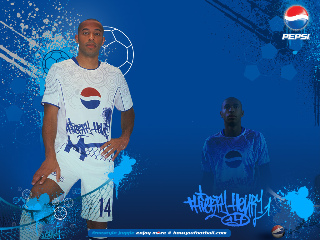 Thierry Henry - Pepsi Thierry Henry - HD Wallpaper 