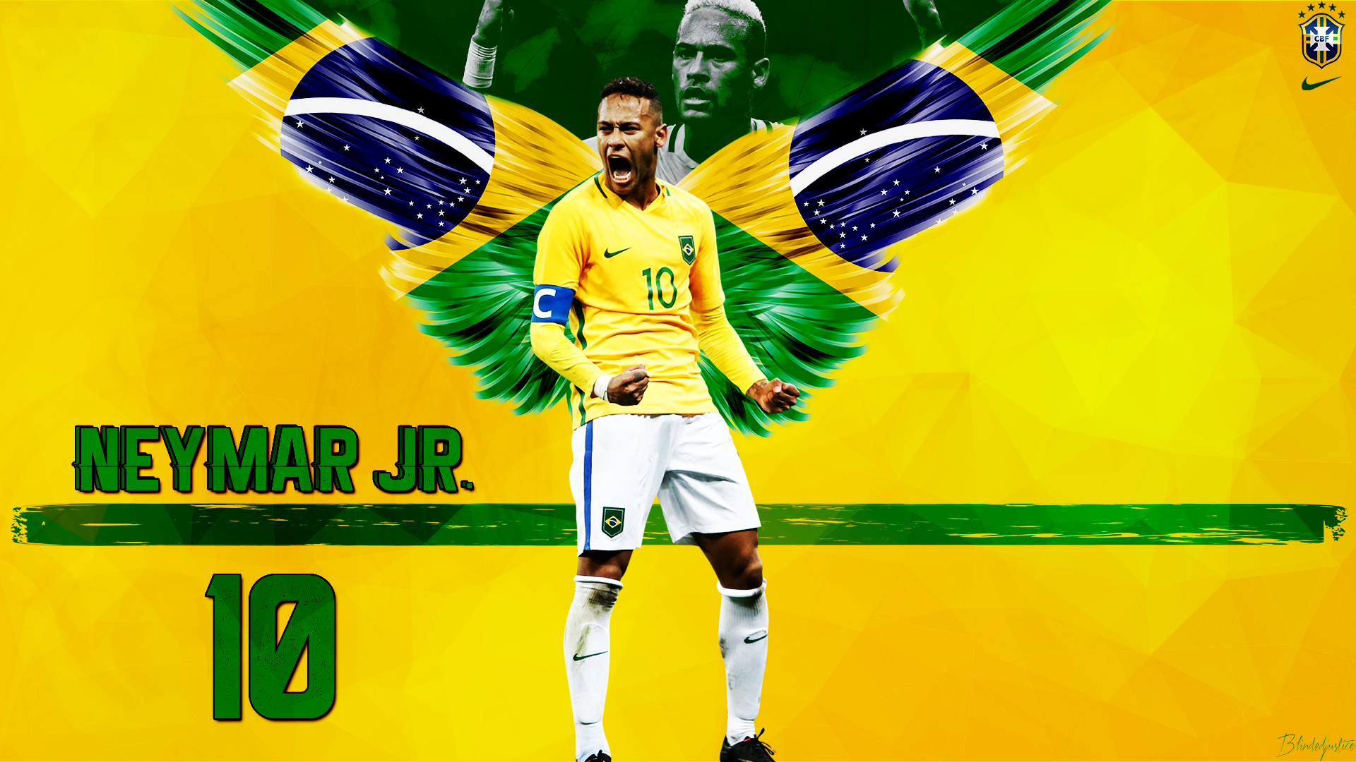 Neymar Jr Wallpaper Brazil - HD Wallpaper 
