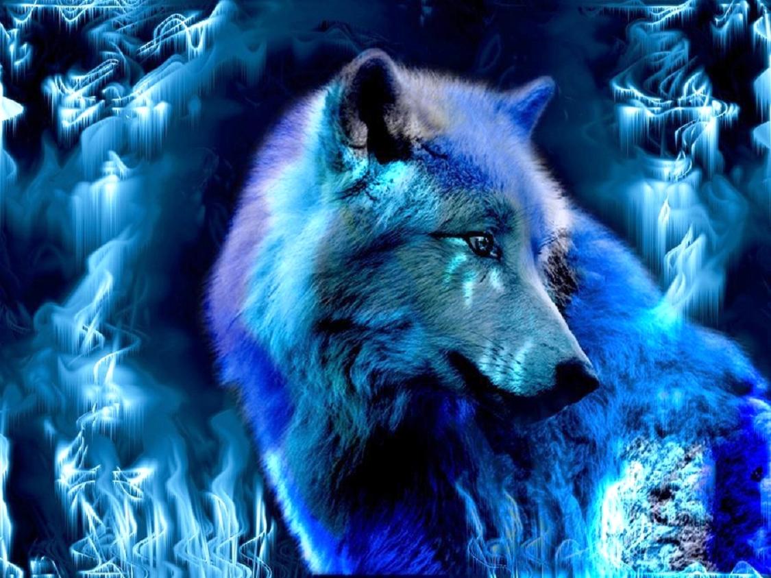 Wolf Fantasy Wallpapers Group - Ice Cool Wolf Backgrounds - HD Wallpaper 