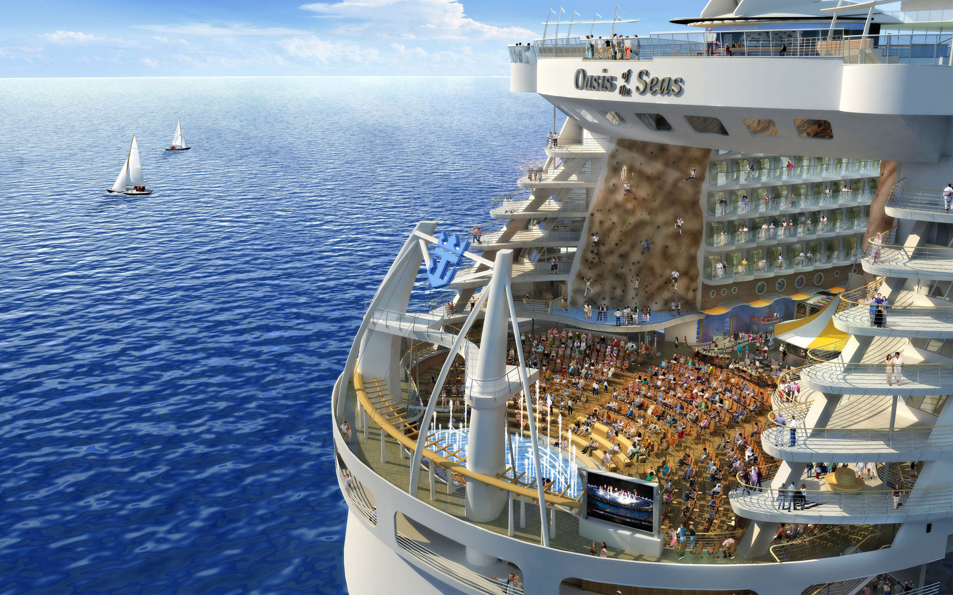Oasis Of The Seas Royal Caribbean - Oasis Of The Seas - HD Wallpaper 